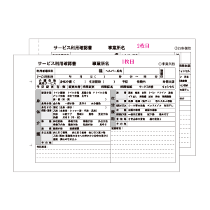 2枚複写サービス実施記録天のり製本(A5)