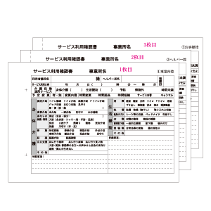 3枚複写サービス実施記録天のり製本(A5)