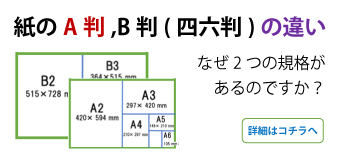 紙のA判、B判(四六判)の違い