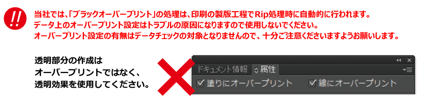 ブラックオーバープリント（スミノセ）について