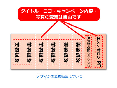 エステ,美容,健康回数券などデザイン作成 印刷