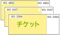 座席ナンバーのアルファベットの画像