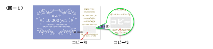 (図―１)コピーガード印刷