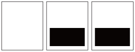 カラー領収書 印刷の減感位置と版数について （3枚複写、減感2、版数１）