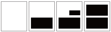 カラー領収書 印刷の減感位置と版数について （４枚複写、減感2、版数３）
